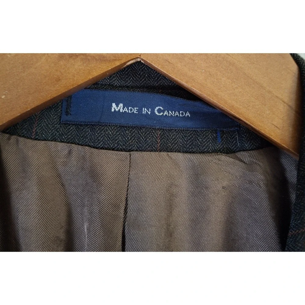 Ralph Lauren Polo University Club Sport Coat Men's 46 Jacket Wool Plaid Canada